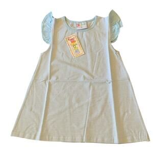 Jellybean by Smock Candy‎ Olivia Flutter Top-Stripe NWT size 10